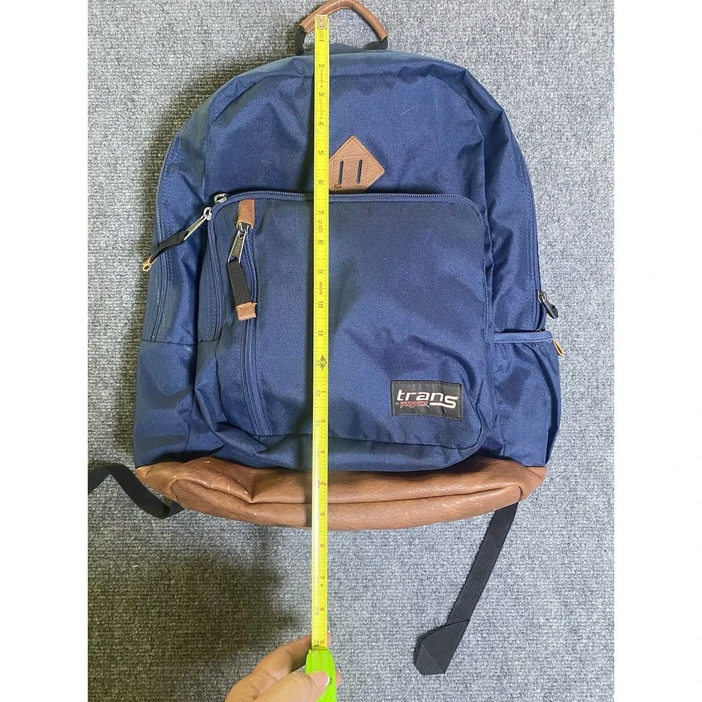 Trans Jansport Backpack - Solid Blue School Laptop CLEAN